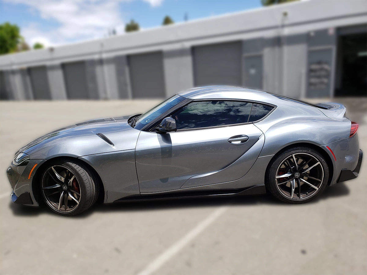 Legally tinted car windows in California